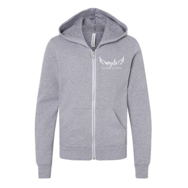 BELLA + CANVAS - Youth Sponge Fleece Full-Zip Hoodie - Printed Logos Thumbnail